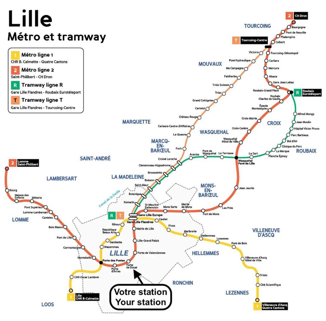 Lille Proche Wazemmes/Jb Lebas - 2 Bed Apartment Kültér fotó
